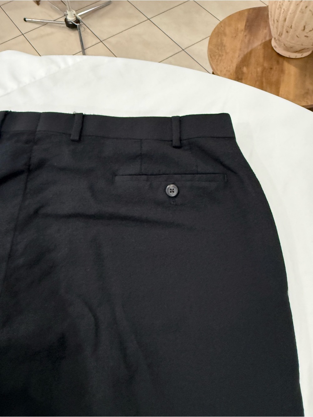 Ralph Lauren Men's Black Straight-Leg Dress Pants - Picture 3 of 6